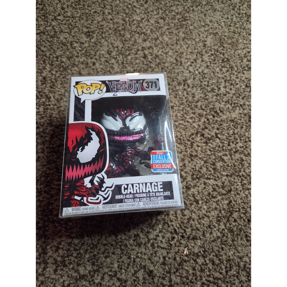 NEW Funko Pop  Carnage with Tendrills #371 - Official 2018 NYCC - NM+ Box Marvel